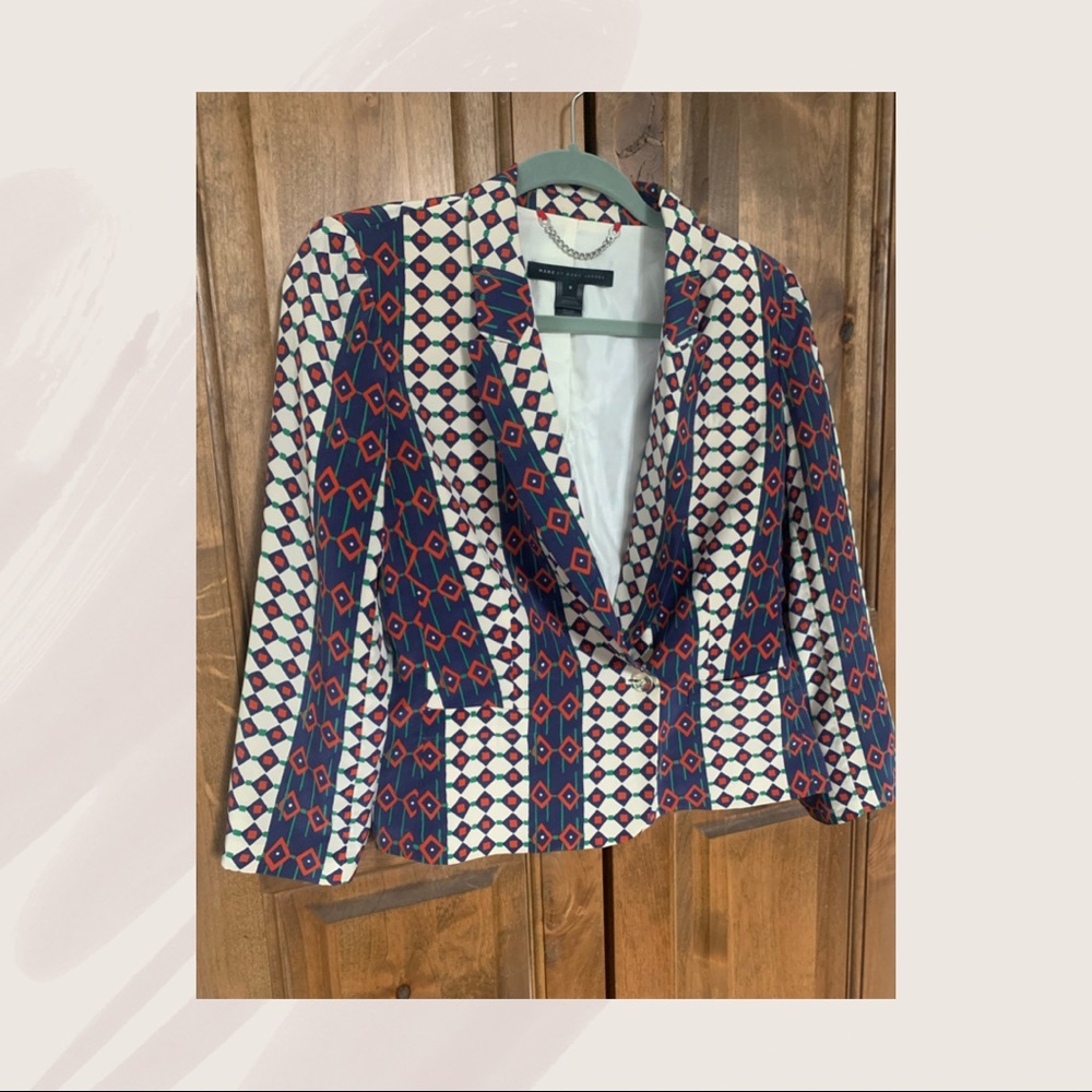 Marc by Marc Jacobs Silk Cropped Blazer - Size 6